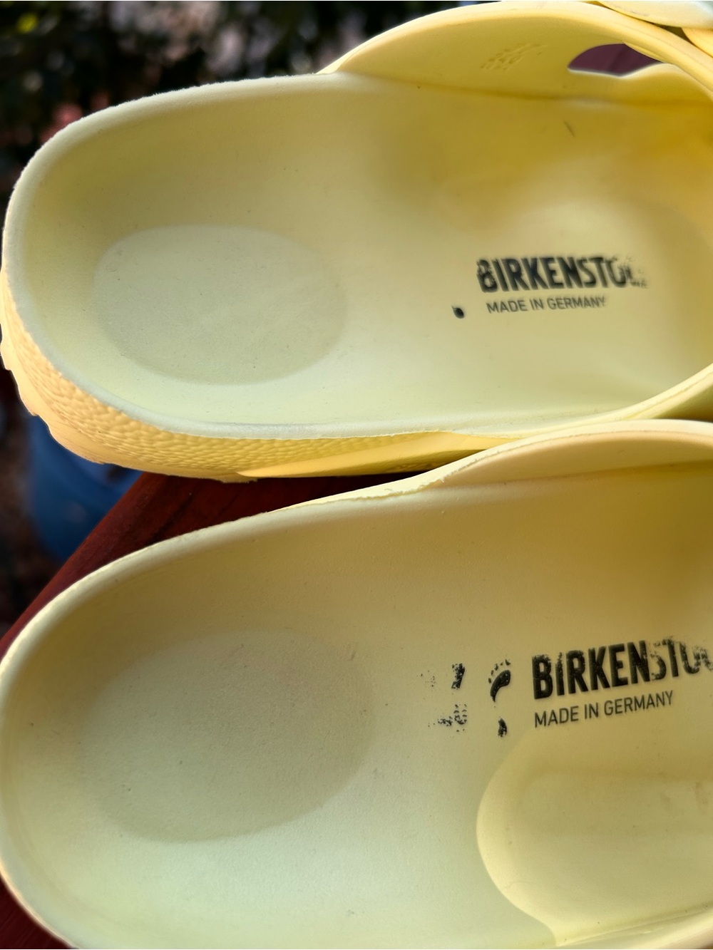 Birkenstock Arizona EVA Women's Sandal, Sz 37 US 6.5 Yellow Strap Arch Support - Picture 4 of 7